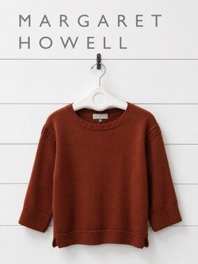 Margaret Howell Rust Red Crew Neck Sweater – Women’s Estimated Small